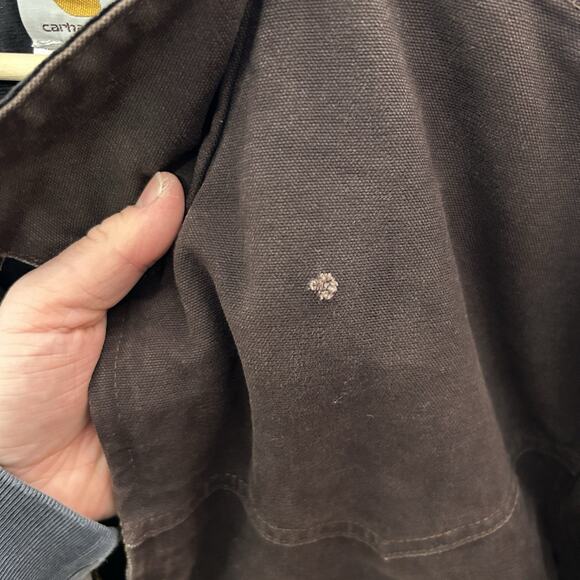 Y2K Carhartt Quilted Santa Fe Jacket “Dark Brown” J14 DKB - Picture 5 of 9